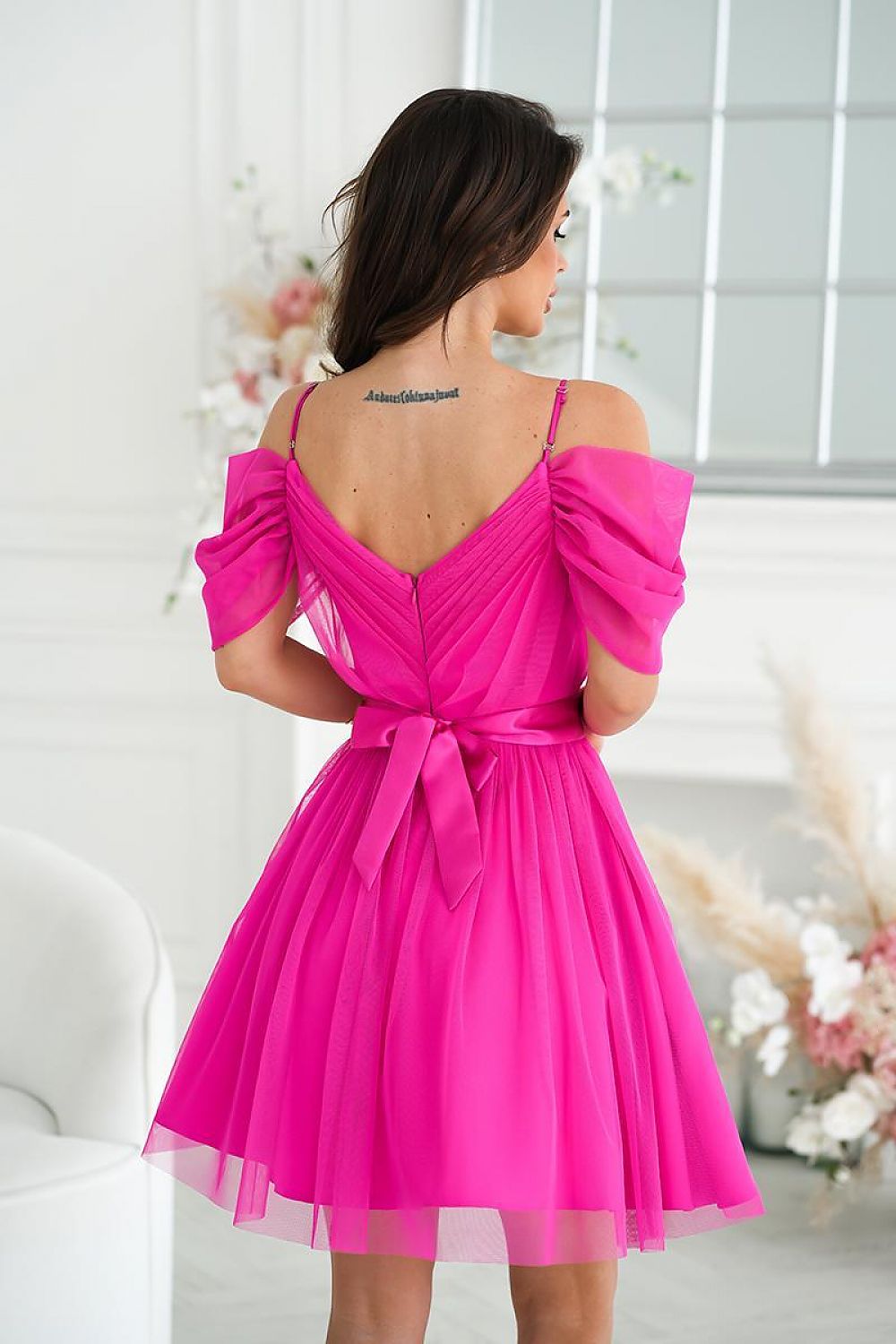 Evening dress Bicotone